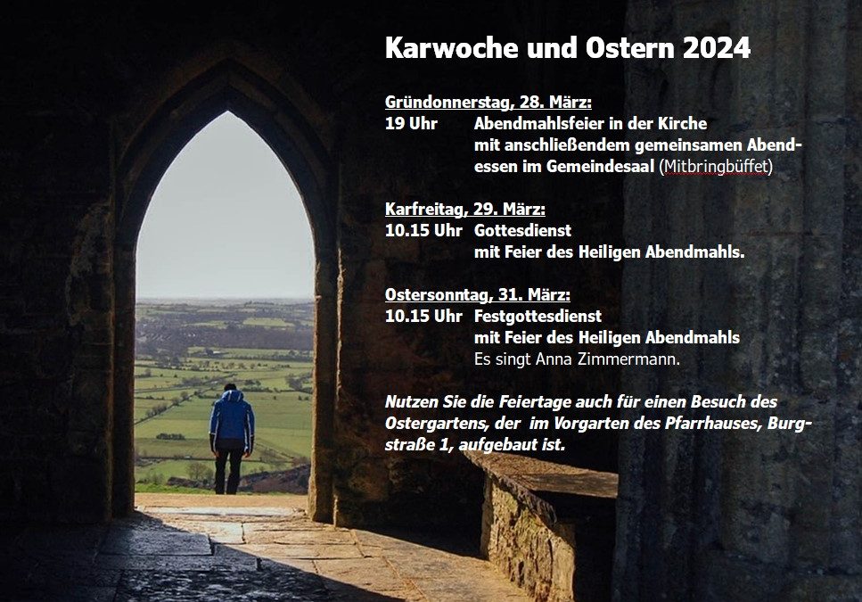 Karwoche und Ostern 2024