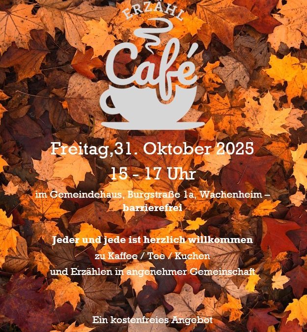 Erzählcafé im Oktober