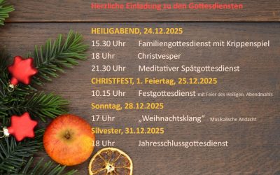 Gottesdienste an Weihnachten