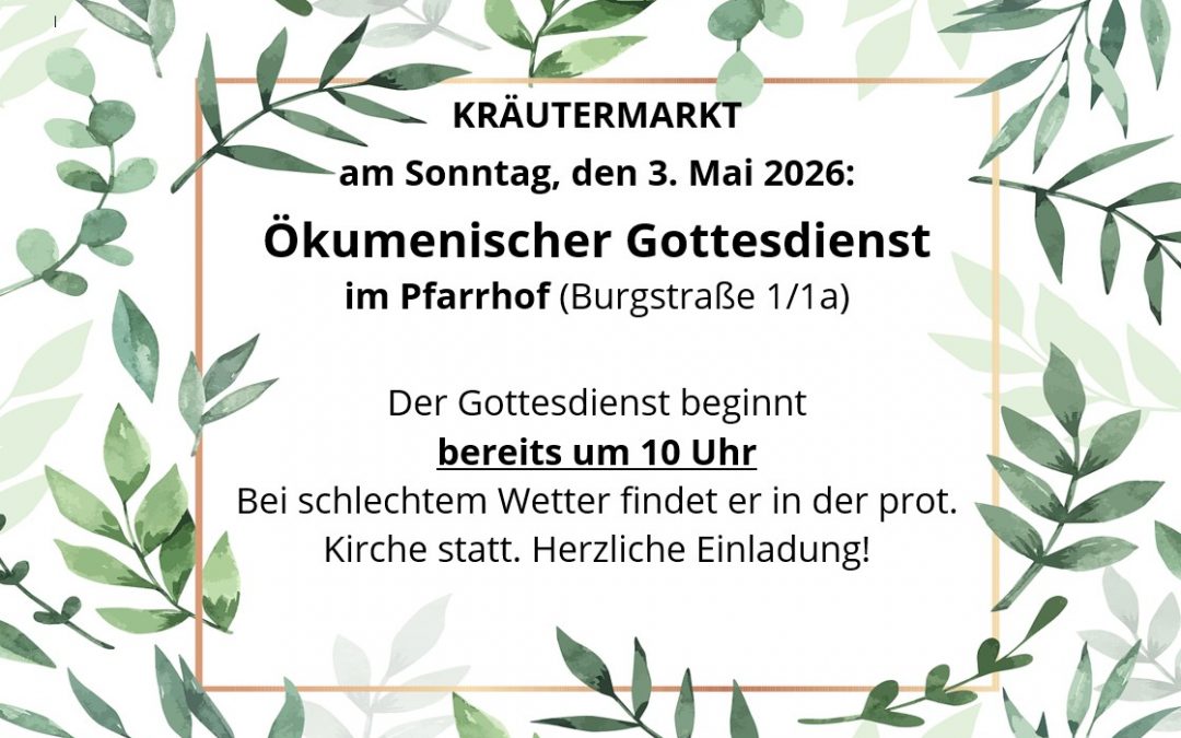 Ök. Gottesdienst beim Kräutermarkt