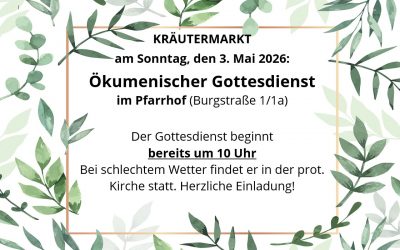 Ök. Gottesdienst beim Kräutermarkt