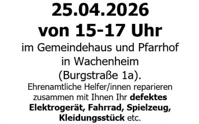 REPAIR-Café im April