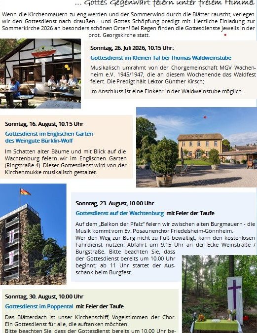 Sommerkirche 2026
