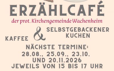 Herzliche Einladung zum Erzählcafé