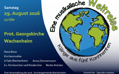 Konzert „Eine musikalische Weltreise“ am 29.08.2026
