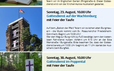 Herzliche Einladung zur SOMMERKIRCHE