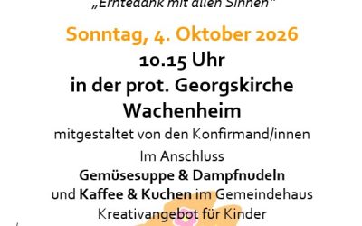 4. Oktober 2026: ERNTEDANKFEST