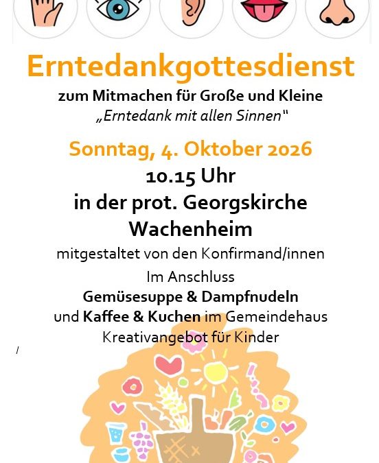 4. Oktober 2026: ERNTEDANKFEST